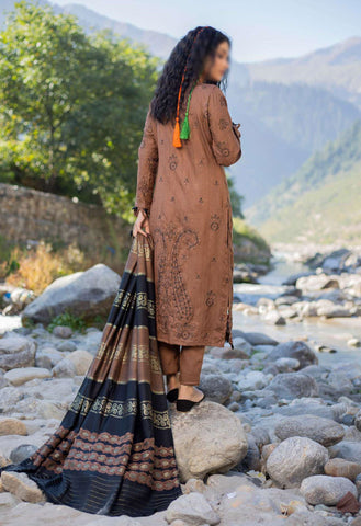 Shah Man Dhanak Zari Fancy Emb Coll:24 By Sobia Waseem D-08