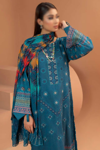Marwa Semi Formal Embroidered Lawn Collection'24 D-07