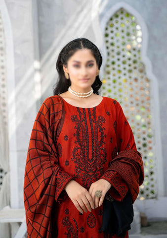 Shabnam Fancy Emb Winter With Shawl Coll:24 By Sobia Waseem D-07