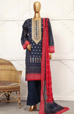 Sadabahar Embroidered Lawn Pret Coll'24 Vol 01 D-07