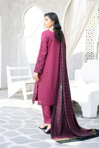 Shabnam Fancy Emb Winter With Shawl Coll:24 By Sobia Waseem D-08