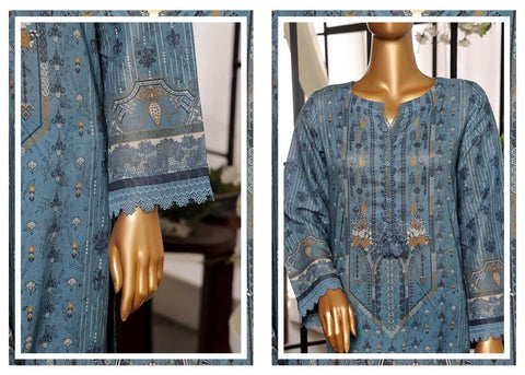 SADABAHAR Printed Lawn Coll"24 Vol 7-D 08- STITCHE 3 PIECE