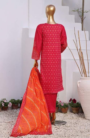 D-08 CHUNRI  3Pcs Printed Co-ords Lawn Collection 2024 BY SADABAHAR