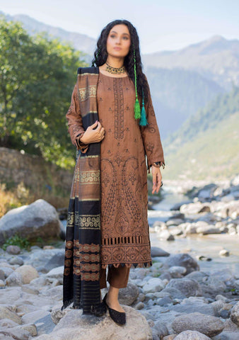 Shah Man Dhanak Zari Fancy Emb Coll:24 By Sobia Waseem D-08