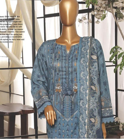 SADABAHAR Printed Lawn Coll"24 Vol 7-D 08- STITCHE 3 PIECE