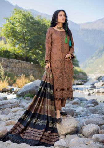Shah Man Dhanak Zari Fancy Emb Coll:24 By Sobia Waseem D-08