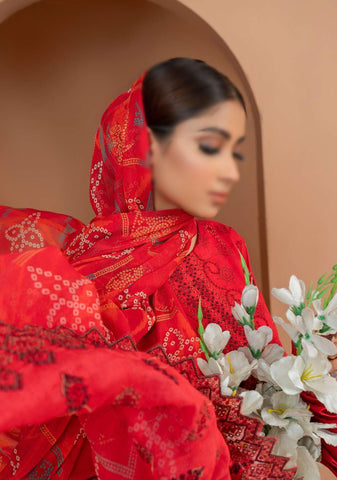 Marwa Semi Formal Embroidered Lawn Collection'24 D-09
