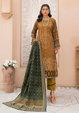 Aleeza Digital Fine Emb Khaddar Coll:24 By Sobia Waseem D-09
