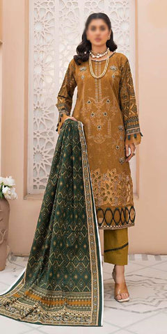 Aleeza Digital Fine Emb Khaddar Coll:24 By Sobia Waseem D-09