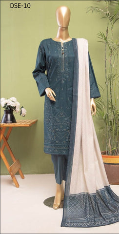 DASTAN SLUB LAWN EMBROIDERED COLLECTION VOL-03 BY HZ D-04