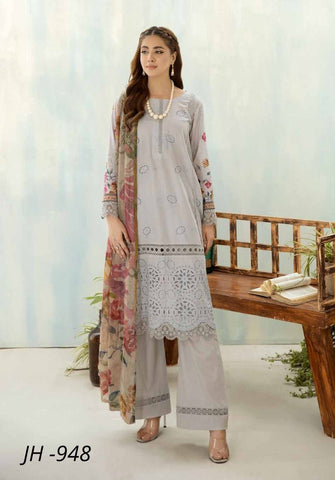 Maya Un Stitched 3 Pics  Chikankari Digital Print Lawn Coll2025 JH948