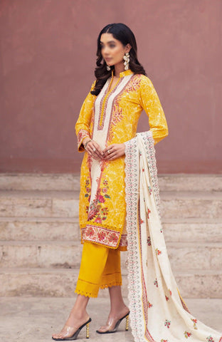 Cutwork Bliss Lawn Dupatta Edition Vol-Three ALZOHAIB D-10