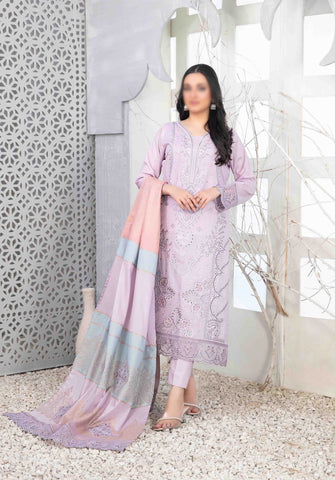 Mable Vol2 Emb Fancy Lawn Emb Banarsi Dupatta Un Stitched 3 Pcs Tawakkal D-1031