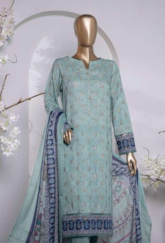 HZ Turkish Jacquard Printed Coll Un-Stitched D-1031