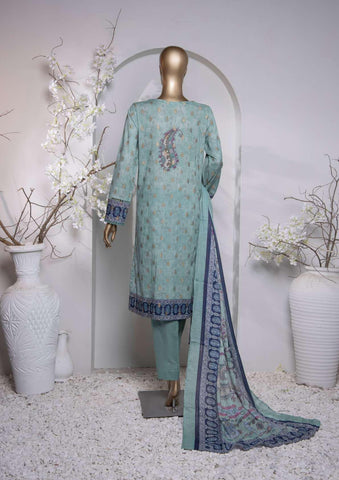 HZ Turkish Jacquard Printed Coll Un-Stitched D-1031