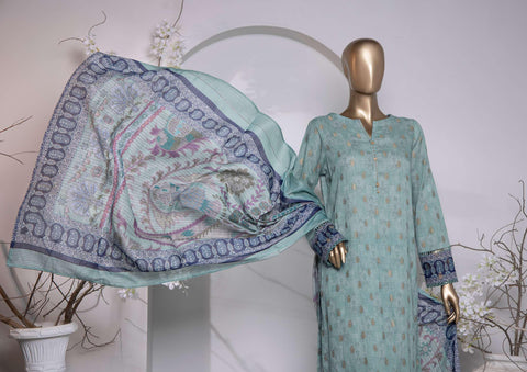 HZ Turkish Jacquard Printed Coll Un-Stitched D-1031