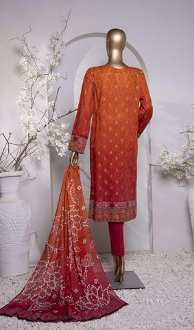 HZ Turkish Jacquard Printed Coll Un-Stitched D-1034