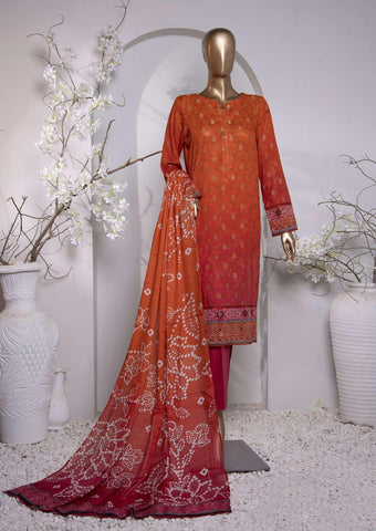 HZ Turkish Jacquard Printed Coll Un-Stitched D-1034