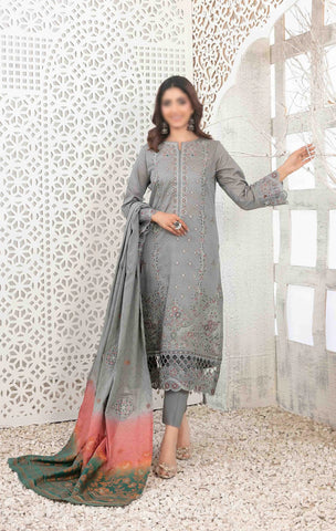 Mable Vol2 Emb Fancy Lawn Emb Banarsi Dupatta Un Stitched 3 Pcs Tawakkal D-1036