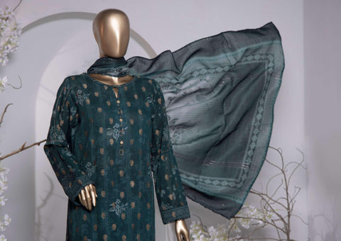HZ Turkish Jacquard Printed Coll Un-Stitched D-1037