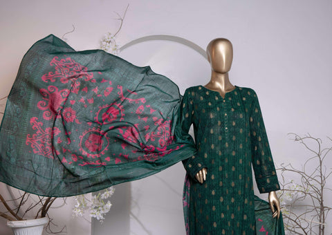 HZ Turkish Jacquard Printed Coll Un-Stitched D-1037