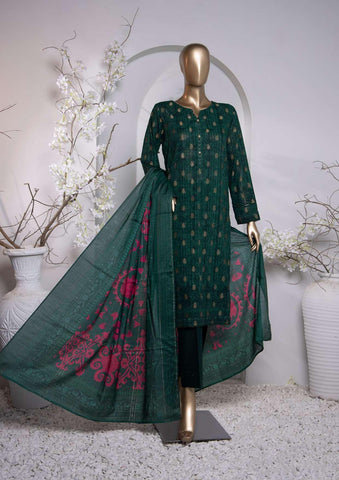 HZ Turkish Jacquard Printed Coll Un-Stitched D-1037