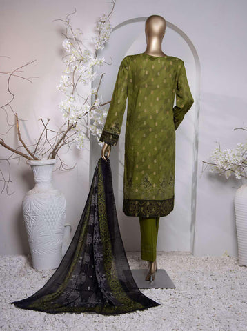HZ Turkish Jacquard Printed Coll Un-Stitched D-1038
