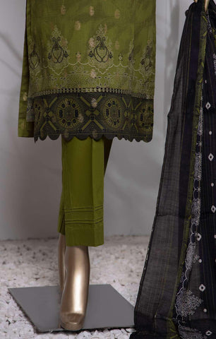 HZ Turkish Jacquard Printed Coll Un-Stitched D-1038