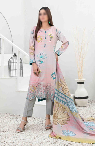Imza Printed & Emb Linen Coll24 By Tawakkal D-1095