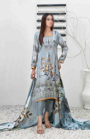 Imza Printed & Emb Linen Coll24 By Tawakkal D-1096
