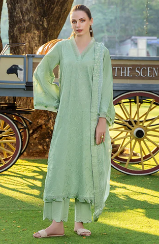 Sole by Sanam Saeed | Embroidered Lawn 3 Piece Unstitched Suit D-4