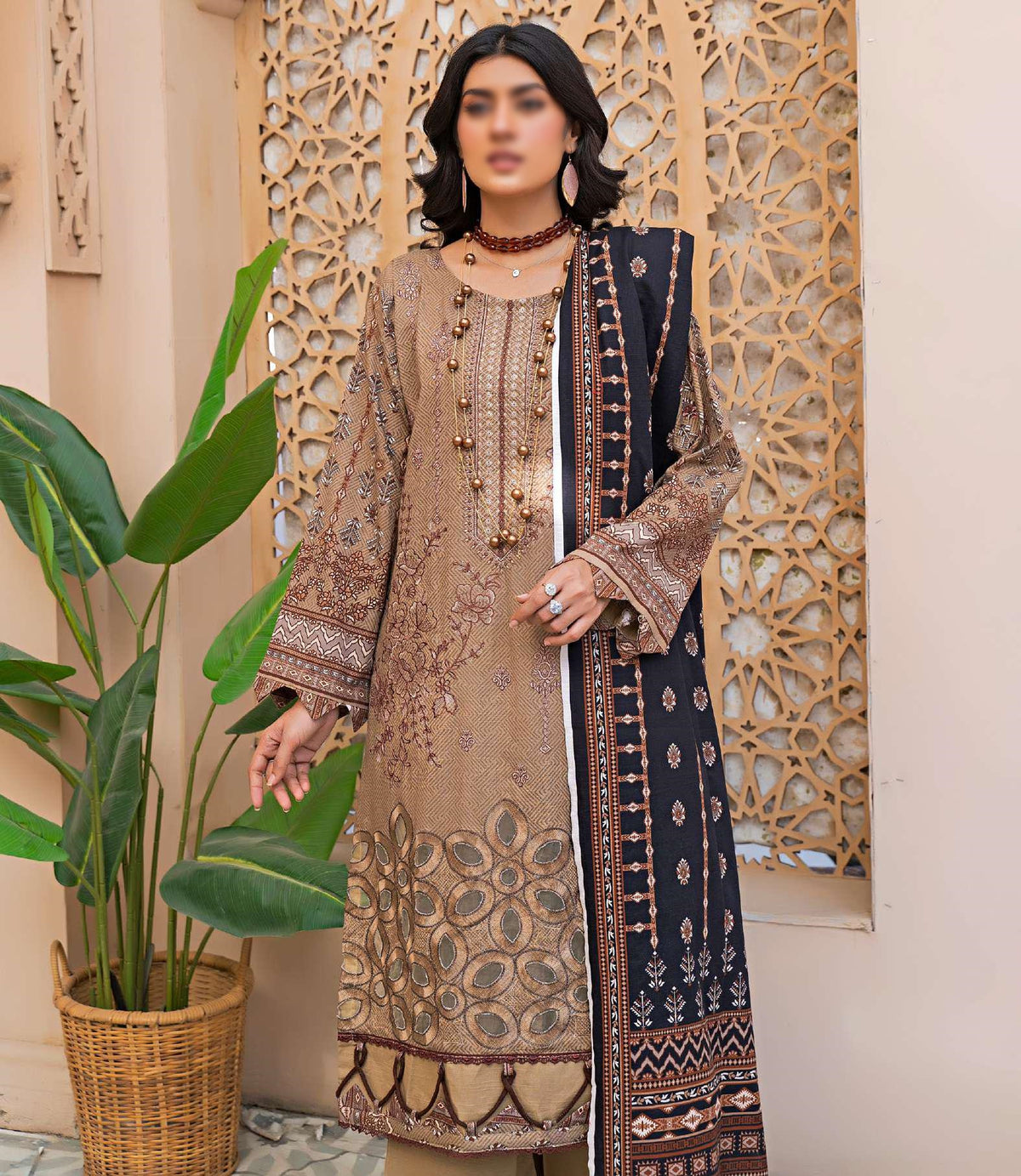 Aleeza Digital Fine Emb Khaddar Coll:24 By Sobia Waseem D-10