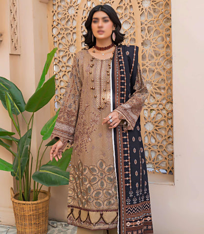 Aleeza Digital Fine Emb Khaddar Coll:24 By Sobia Waseem D-10