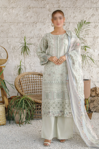 Marjjan by Al Zohaib Arts – Chashni Lawn Unstitched 3 Piece Suit (MNC-204 | Pista)