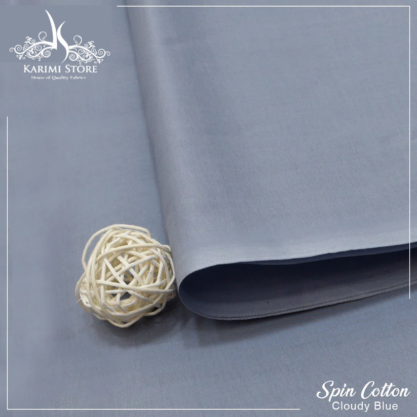 ABR-E-KARAM Spin Cotton Cloudy Blue – Unstitched Men’s Suit (4.5 Meters)