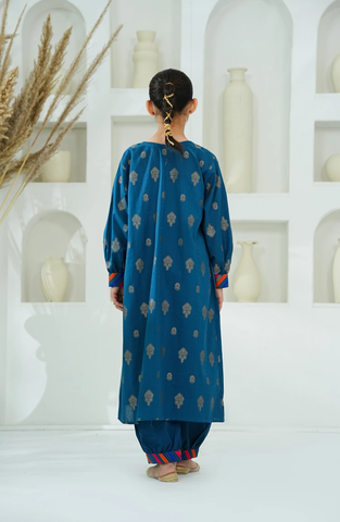 Amna Khadija | Embroidered Cotton Jacquard 2 Piece Stitched Suit D-2