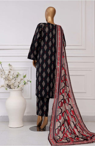 Plain Printed Lawn Vol-04 By Sadabahar D-15