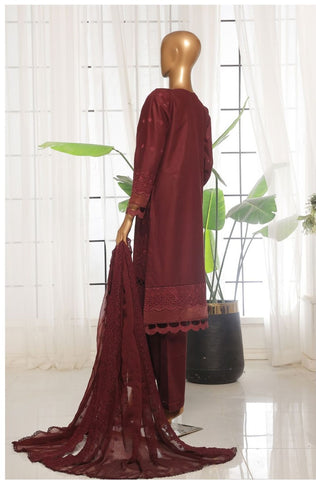 Lawn Chikankari Ciffon Print Dupatta 3 Pcs Stitched Sadabahar D-04