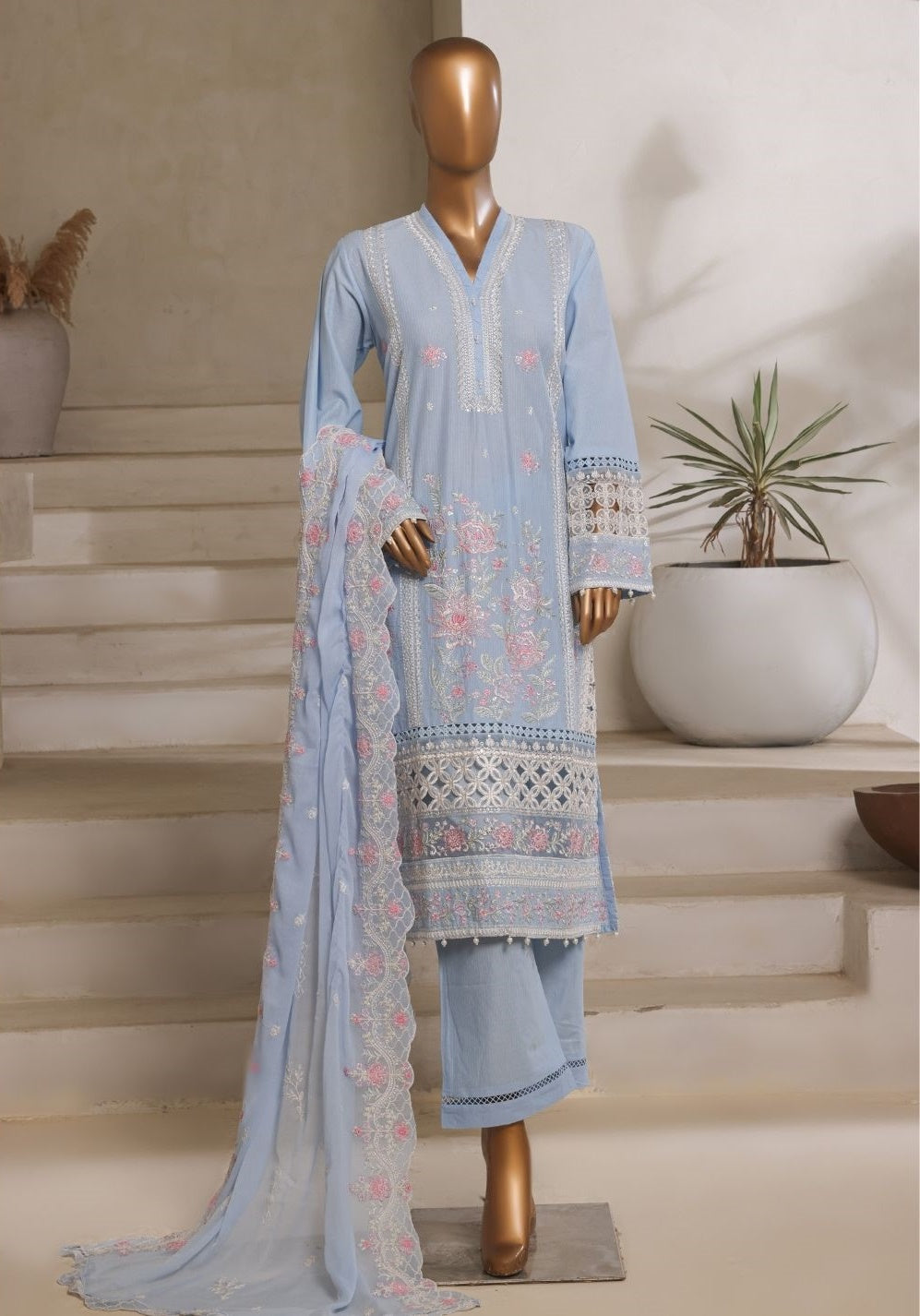 Luxury Embroidered Spring Collection Vol-06 By Sadabahar D-02