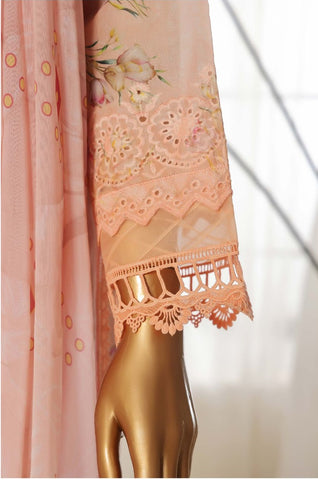 Fusion  Lawn Chikankari Stitched 3 Pcs 2025 Sadabahar D-04