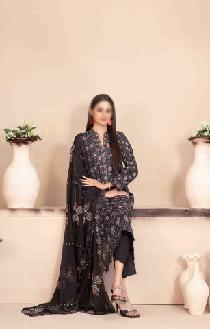 Mira Nur  Embroided Digital Print Un Stitched 3 Pcs By Tawakkal D-1364