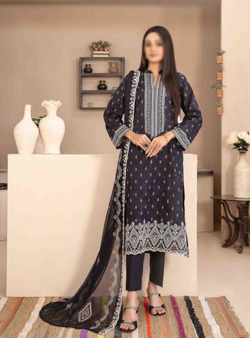 Mira Nur  Embroided Digital Print Un Stitched 3 Pcs By Tawakkal D-1365
