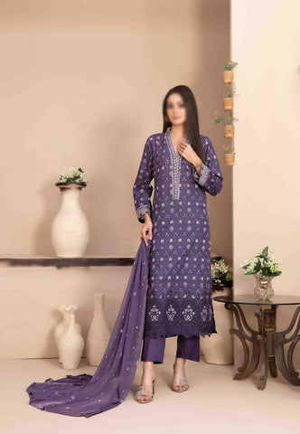 Mira Nur  Embroided Digital Print Un Stitched 3 Pcs By Tawakkal D-1369