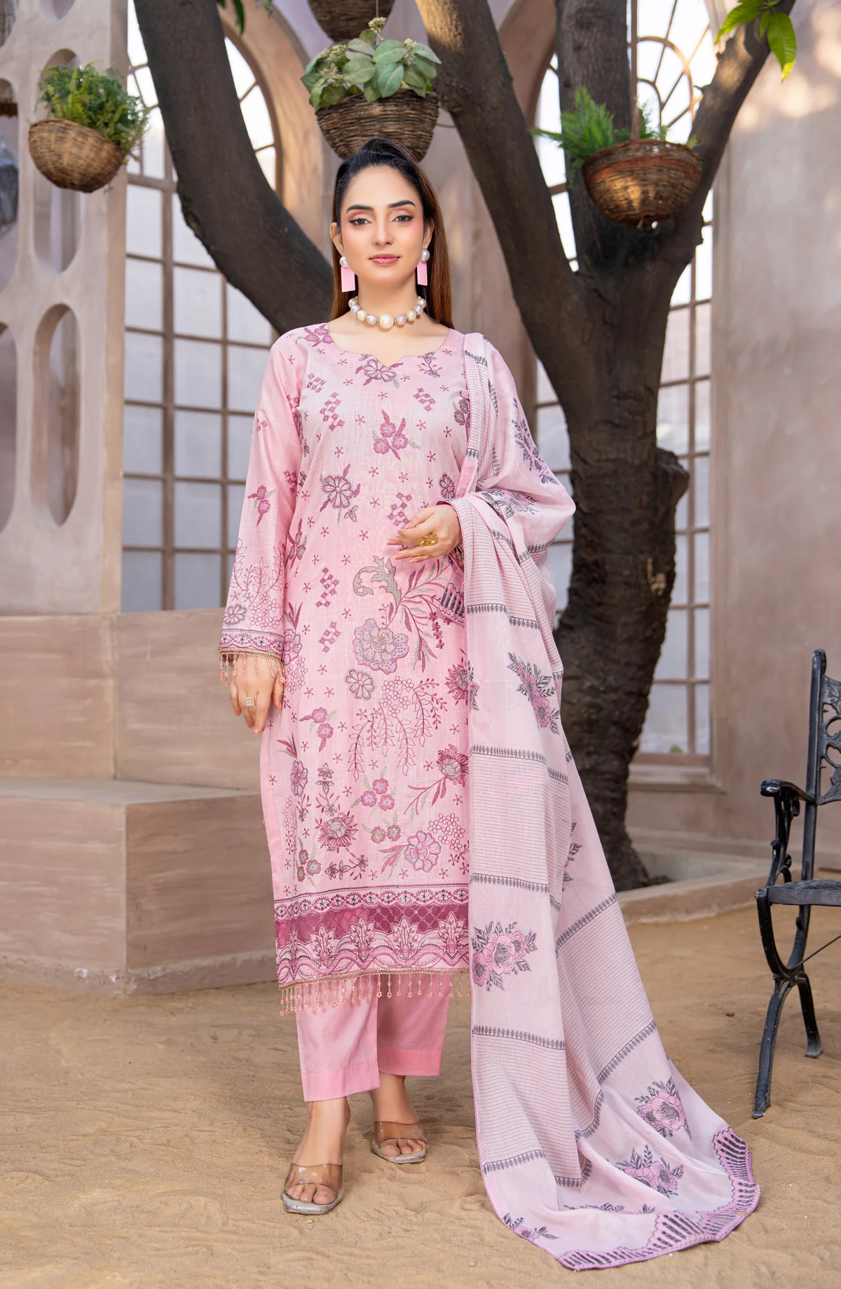 Sehar by Riaz Arts Embroidered Lawn Unstitched 3 Piece Suit Summer Collection D-4