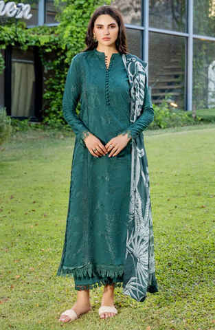 Sole by Sanam Saeed | Embroidered Lawn 3 Piece Unstitched Suit D-5