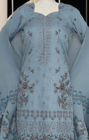 EMBROIDERED LAWN  3 PIECE UNSTITCHED COLLECTION BY KARIMI D-5