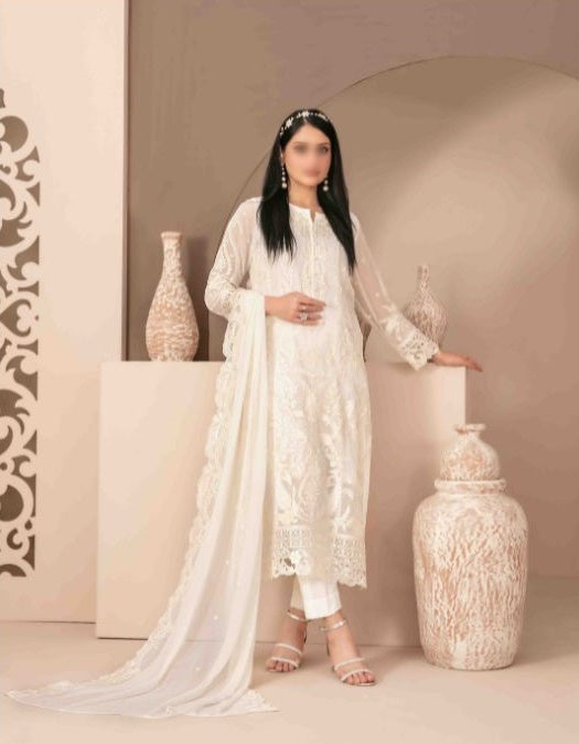 Alani Fancy Embroidered Chiffon Collection By Tawakkal D-02