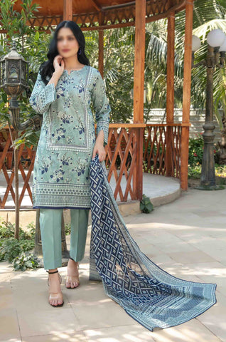 Aneira Vol 2 Lawn Slub Digital Print Un Stitched 3Piece  Tawakkal D-1416