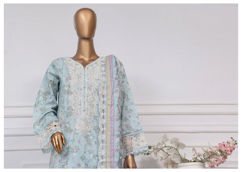 Signature Printed & Embroidered Pret Lawn Coll'25 D-05