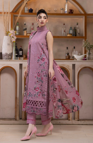 Coco by Panache | Embroidered Lawn 3 Piece Unstitched Suit D-3